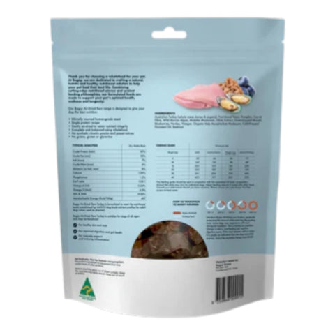 Bugsy's Bugsy Gently Air Dried Turkey Dog Food 328g