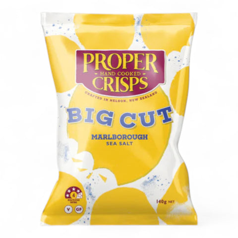 Proper Chips Big Cut Marlborough Sea Salt Potato Chips 140g
