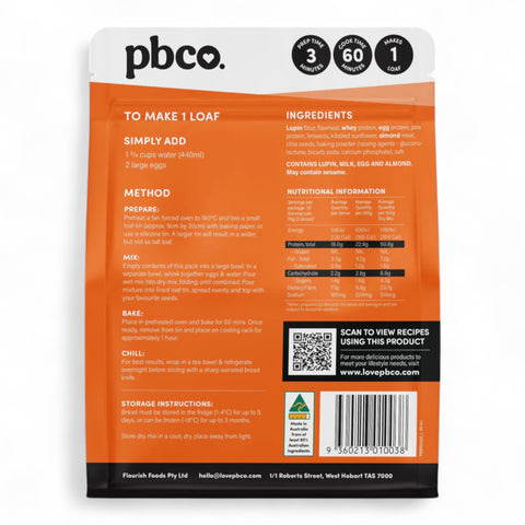 PBCO Tpb Protein Bread Mix 330g