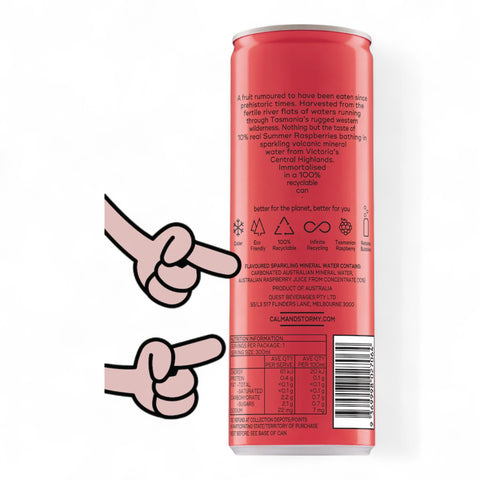 Calm & Stormy Sparkling Water Raspberry 300ml