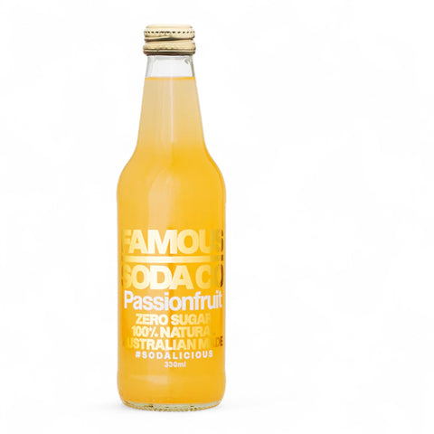 Famous Soda Co Passionfruit 330mL