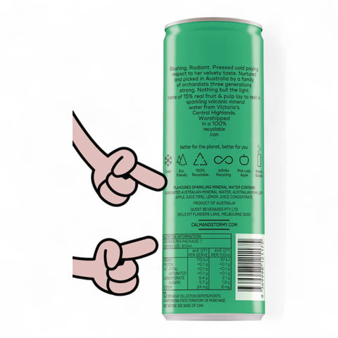 Calm & Stormy Sparkling Water Pink Lady Apple 300ml