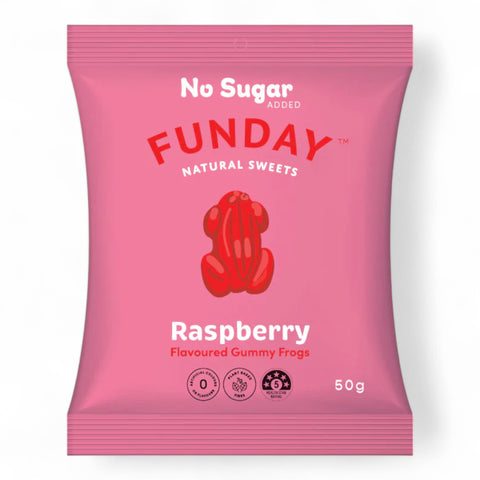 Funday Raspberry Gummy Frogs 50g