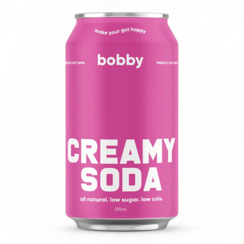 Bobby Prebiotic Soft Drink Creamy Soda 330mL