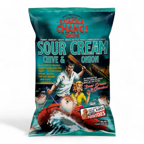 Snacka Changi Chips Sour Cream, Chives & Onion 150g