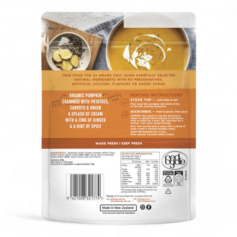 Pitango Soup Organic Pumpkin & Ginger 600gm