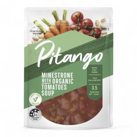 Pitnago Soup Organic Minestrone 600gm