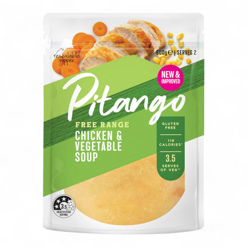 Pitango Soup Free Range Chicken & Vegetable 600gm