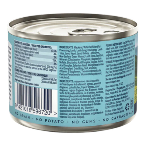Ziwi Peak Mackerel & Lamb can 170g