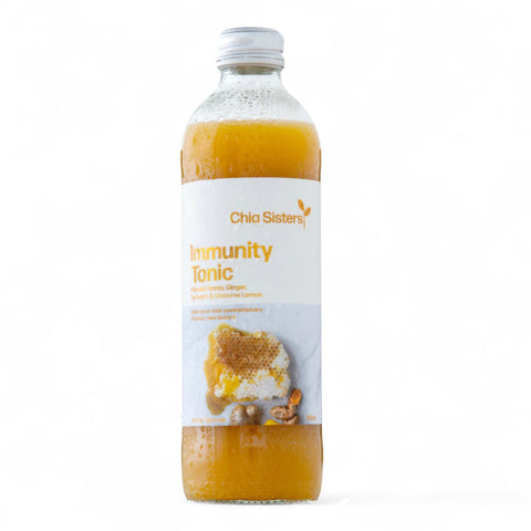 Chia Sisters Immunity Tonic Menuka Honey, Ginger, Turmeric & Gisborne Lemon 350ml