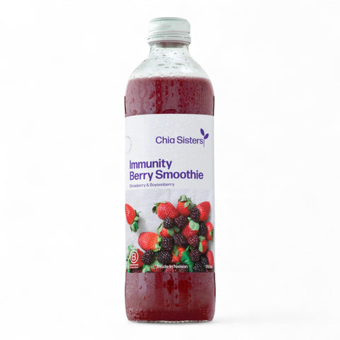 Chia Sisters Immunity Berry Smoothie Boysenberry & Strawberry 350mL