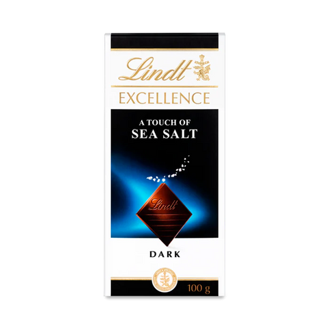 Lindt Excellence Dark Chocolate A Touch Of Sea Salt 100g
