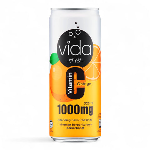 Vida Vitamin C Orange Sparkling Flavoured Drink 325ML