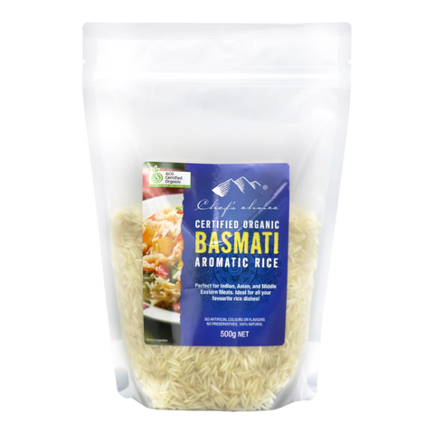 Chef's Choice Organic Basmati Aromatic Rice 500g