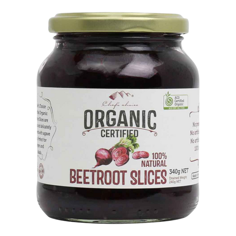 Chef's Choice Organic Certified Beetroot Slices 340g