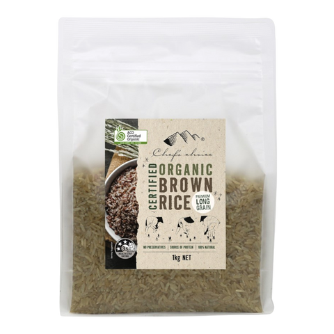 Chefs Choice Organic Basmati Brown Rice 1kg