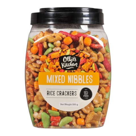 Ollie Kitchen Mixed Nibbles Jar 500g