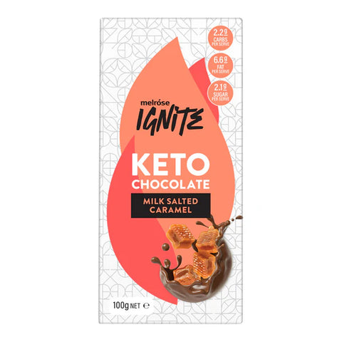Melrose Ignite Keto Chocolate Milk Salted Caramel 100g