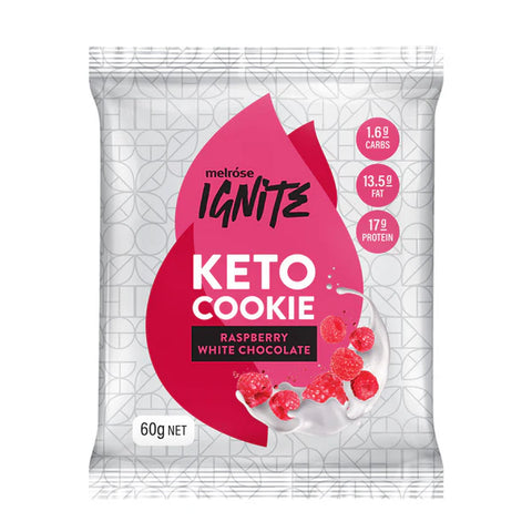 Melrose Ignite Keto Cookie - Raspberry White Chocolate 60g