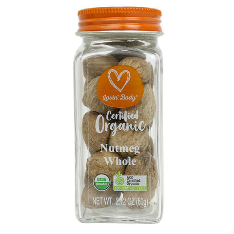 Lovin' Body Organic Dried Nutmeg Whole 60g Default Title